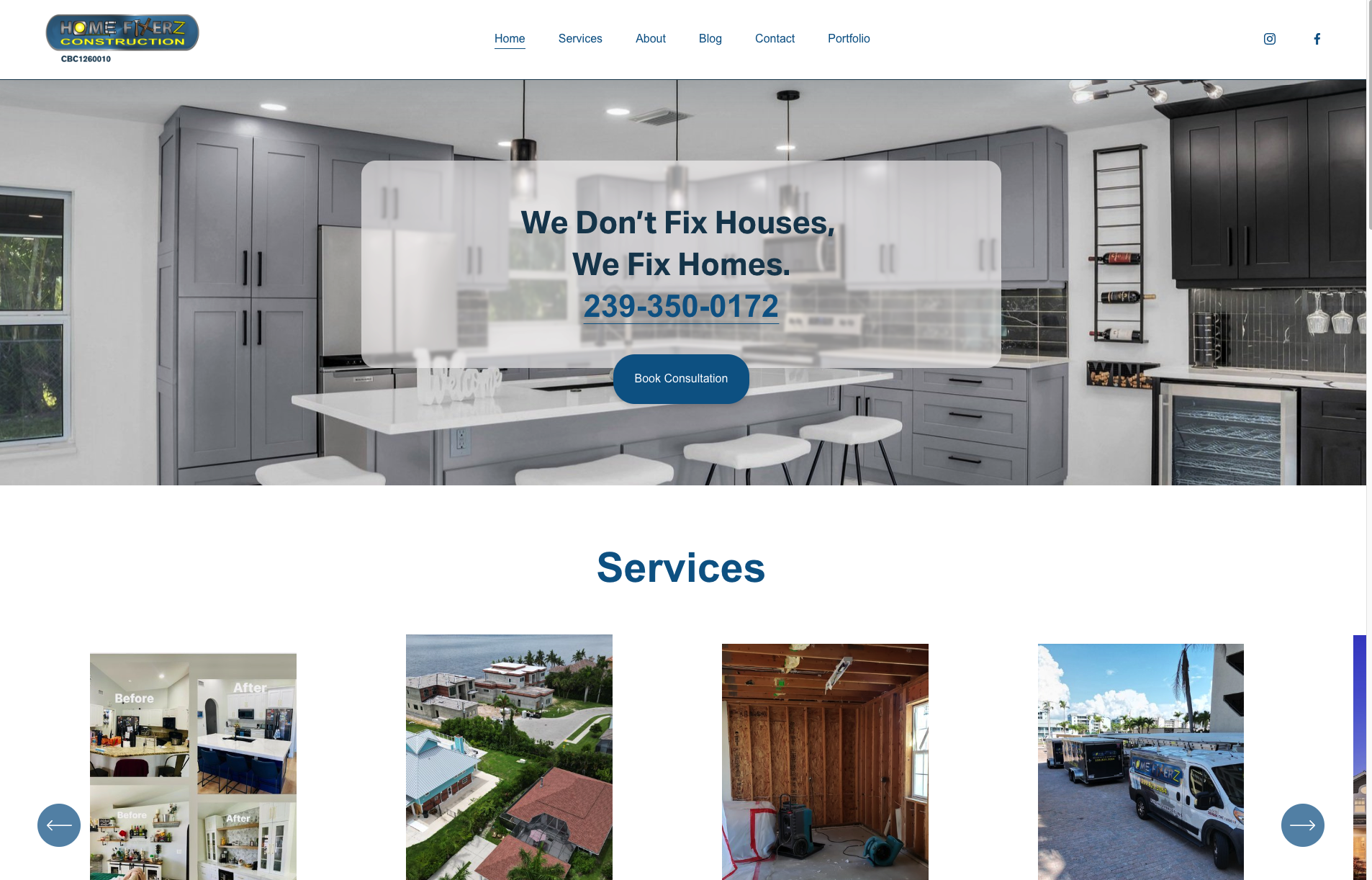 Home Fixerz website